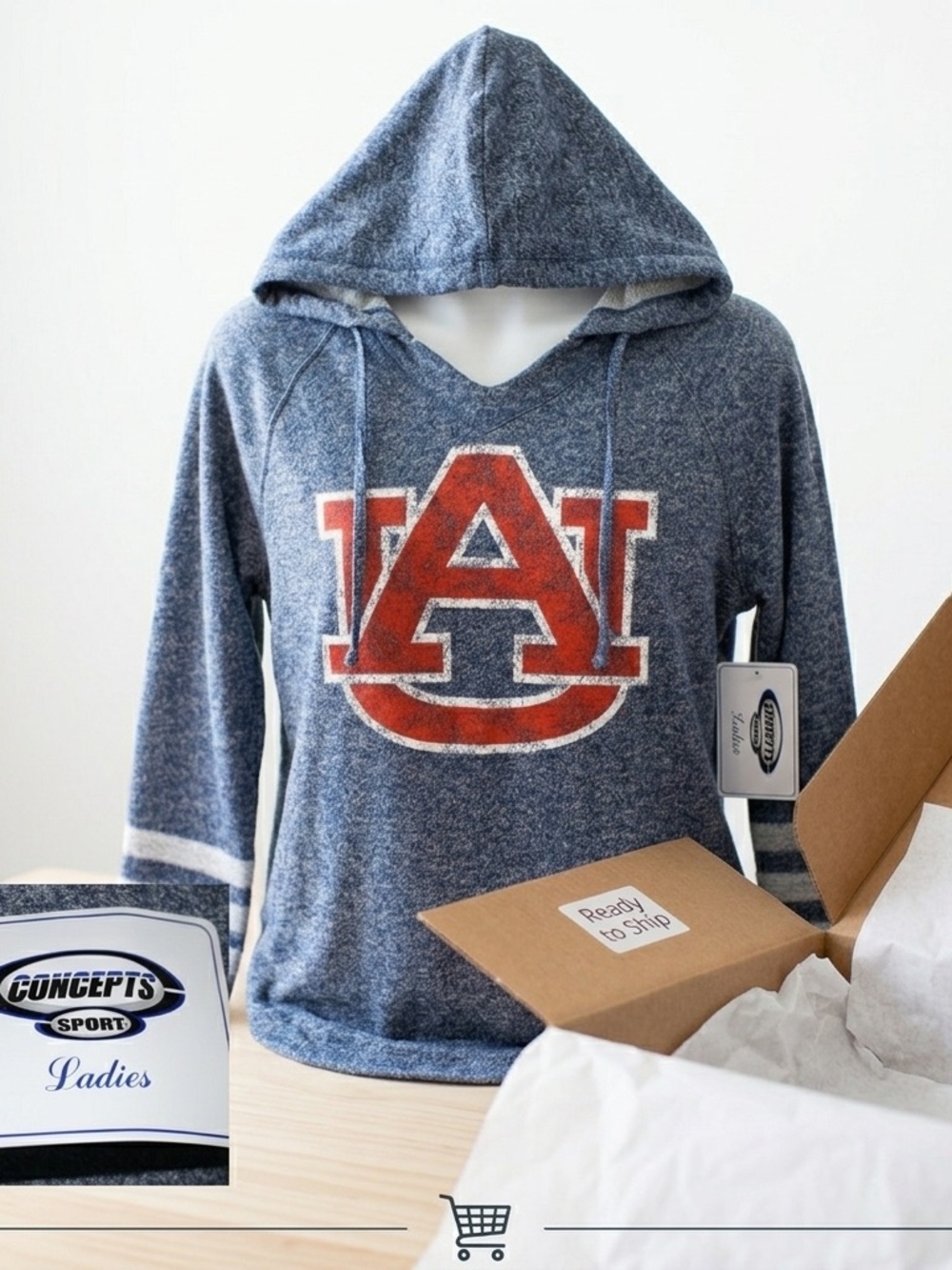 #43 💗Auburn University Blue Sweater